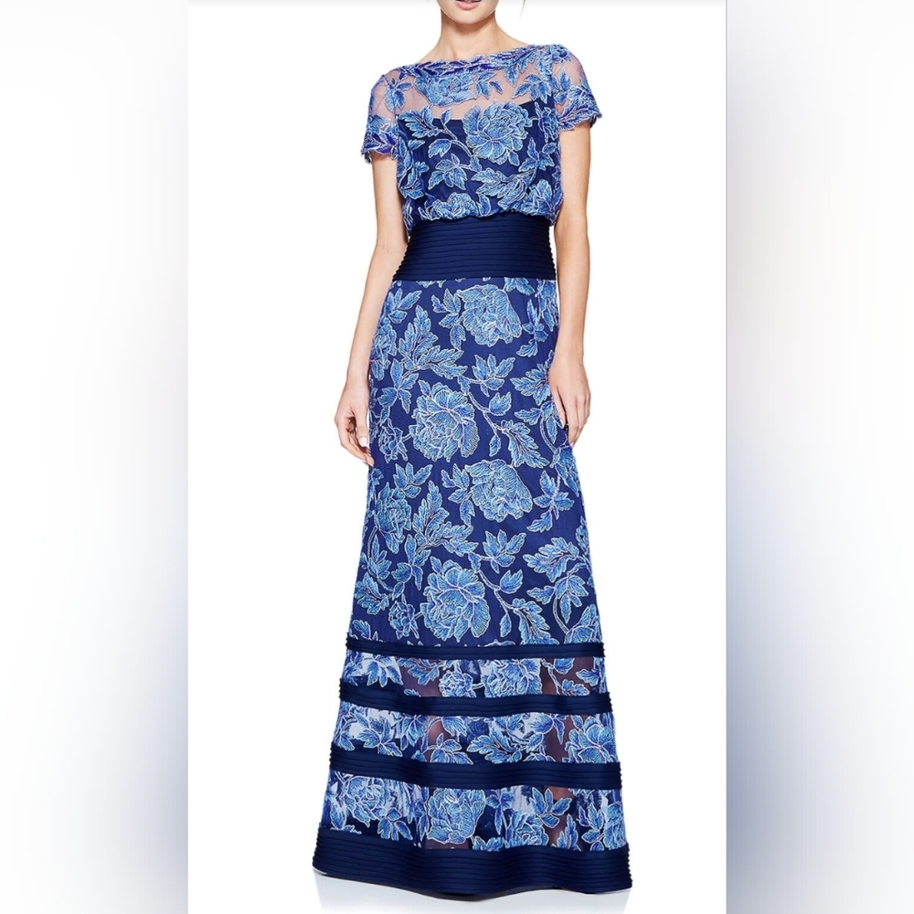Tadashi Yasmin Gown ATI1545LXZ-BV/NV